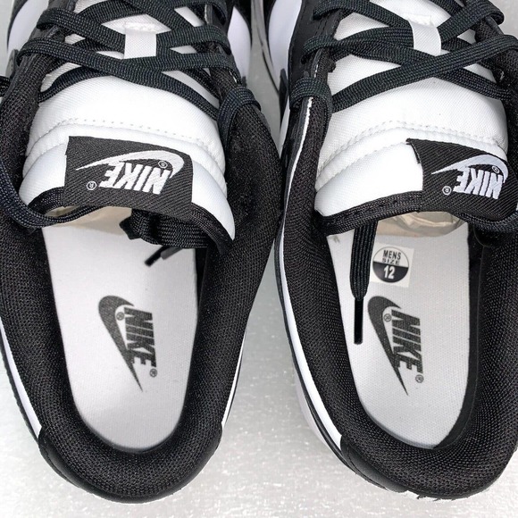 NIKE Dunk Low Retro DD1391-100 Panda Sneaker Shoes Black White - Men\'s 12